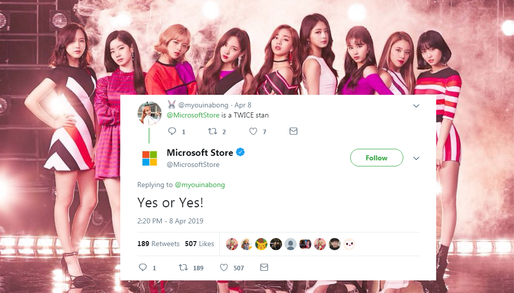 Microsoft x Twice